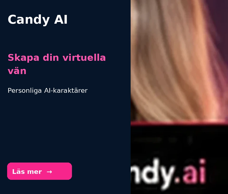 Illustration av Candy AI (inte en verklig skärmbild)