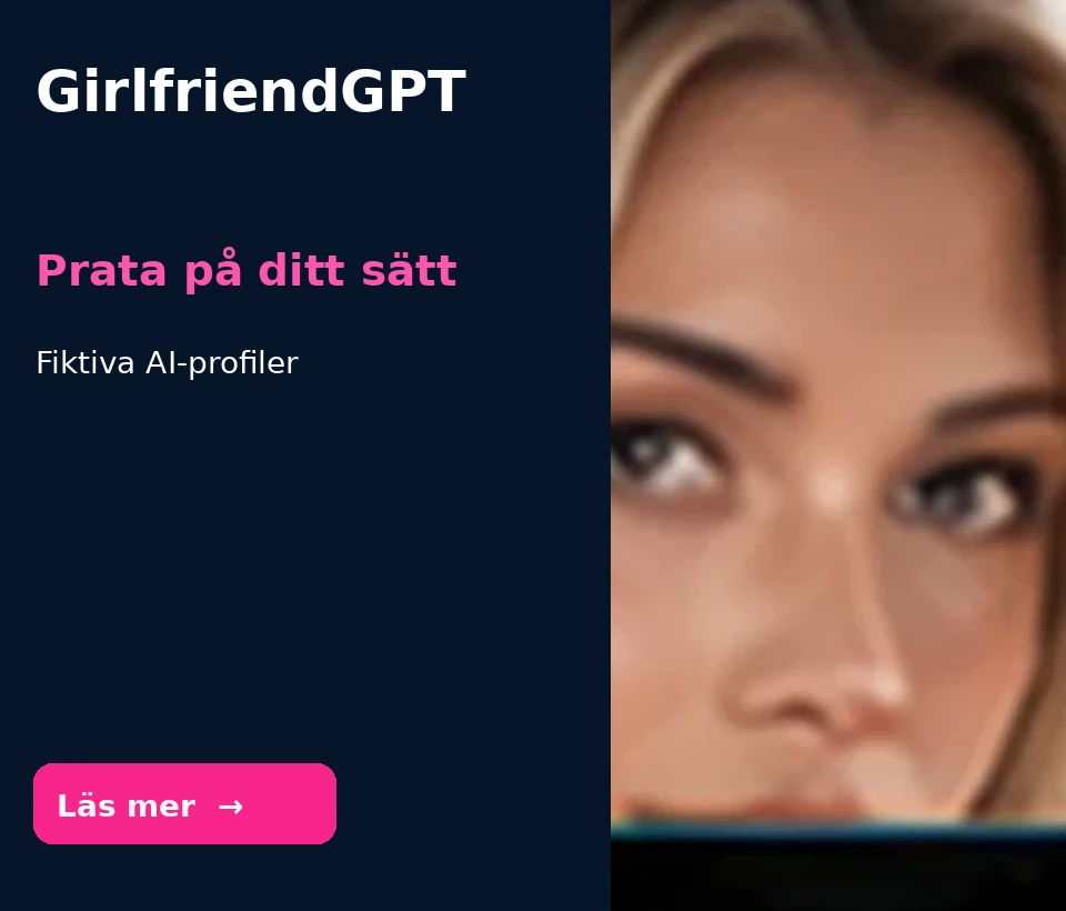 Illustration av GirlfriendGPT (inte en verklig skärmbild)