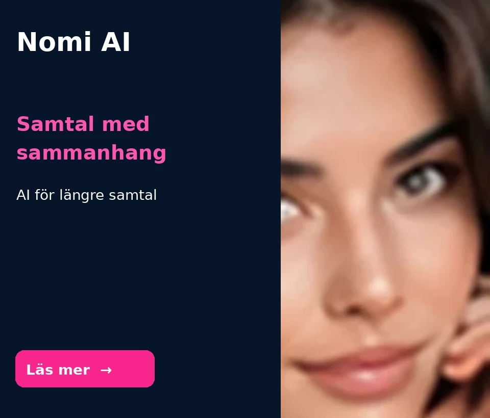 Illustration av Nomi AI (inte en verklig skärmbild)